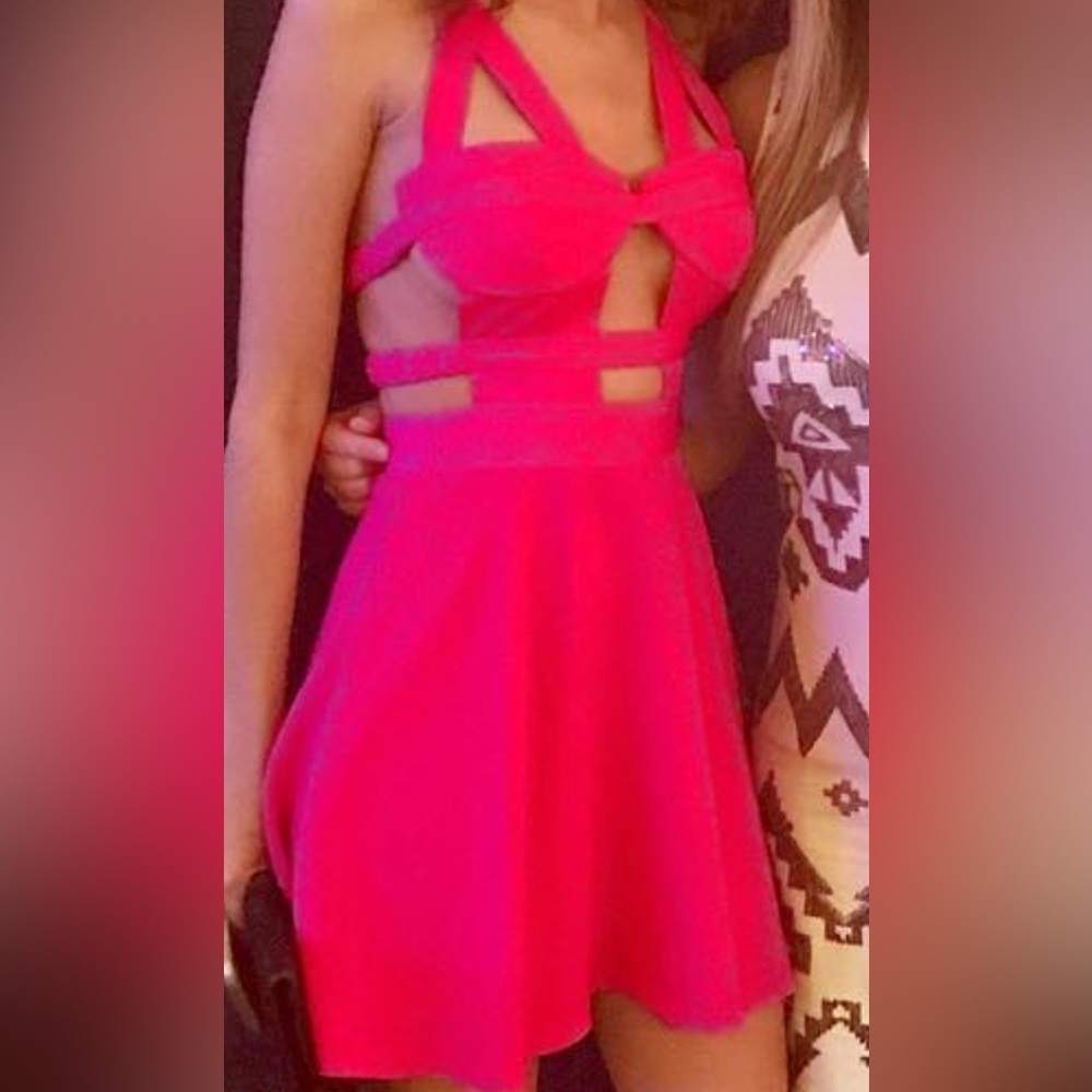 EUC NAVEN Dress in Hot Pink